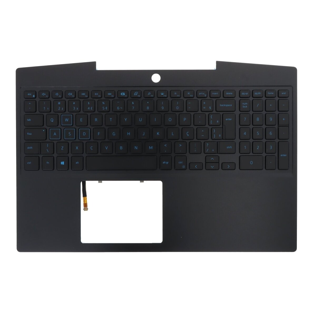 Tastatūra ar korpusu (palmrest) Dell G3 15 3590 / G5 15 5500 UK P0NG7 0P0NG7 (ar apgaismojumu)