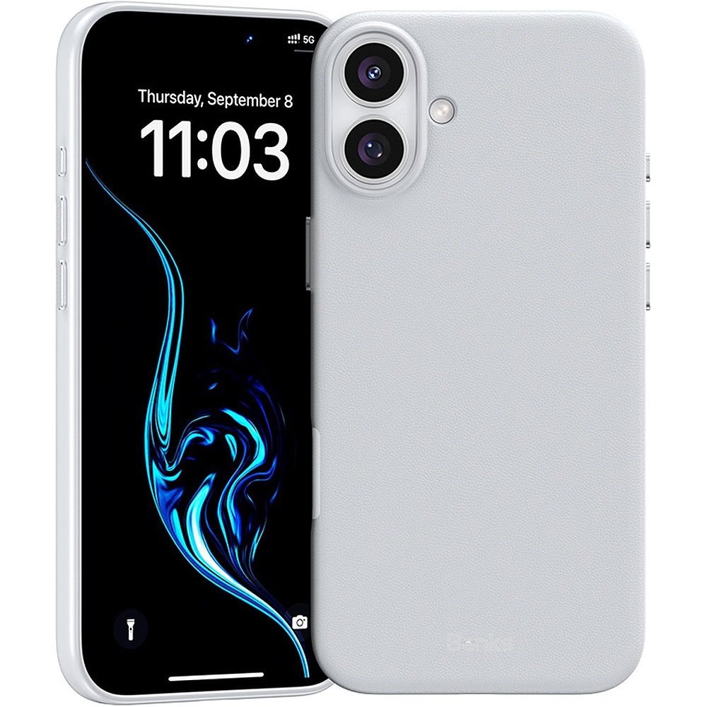 Benks magnētiskais Vita Pro silikona viedtālruņa apvalks Iphone 16, pelēks