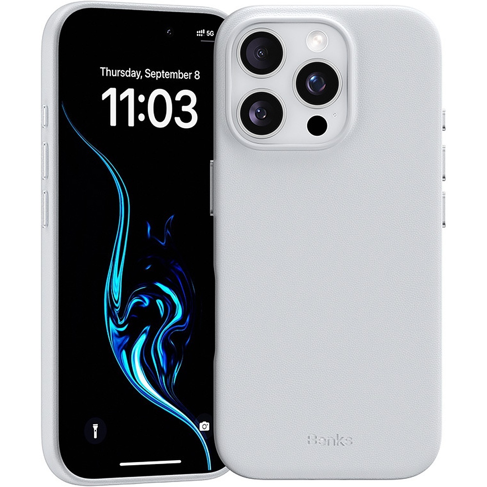Benks magnētiskais Vita Pro silikona viedtālruņa apvalks Iphone 16 Pro Max, pelēks