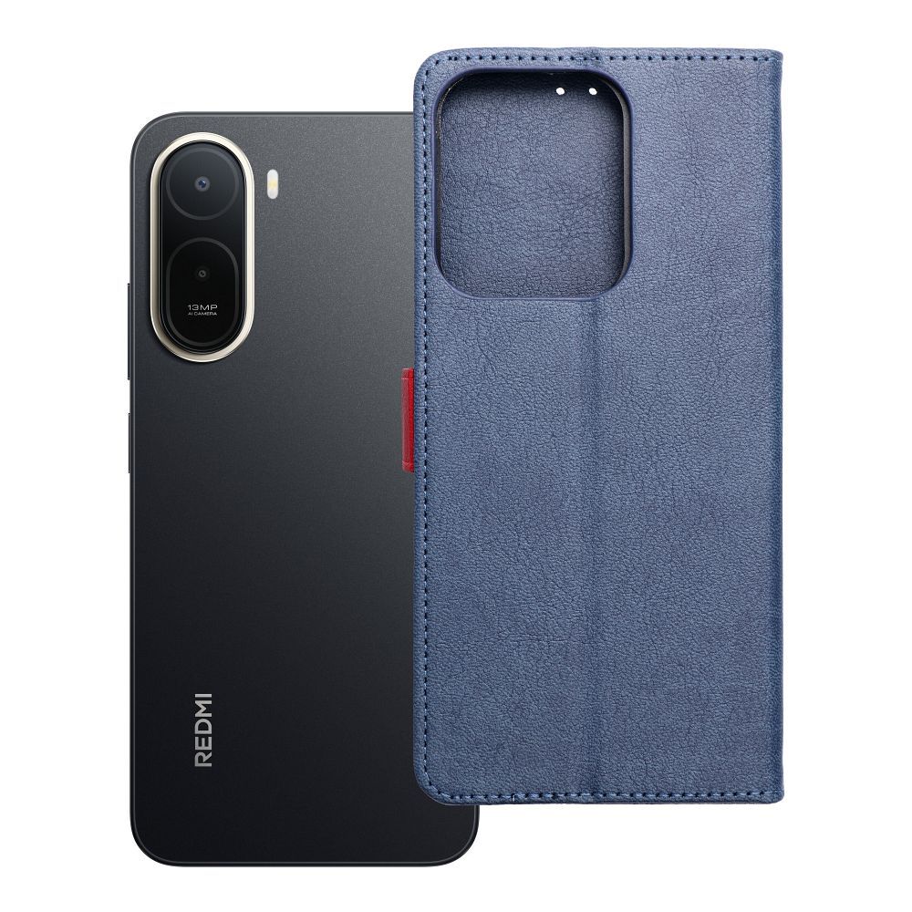 Atlokāmais maciņš Xiaomi Redmi A7 PRO Split Book, tumši zils un sarkans