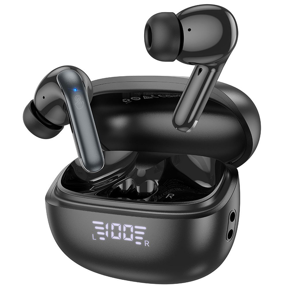 Bezdvadu Bluetooth austiņas TWS ANC + ENC EQ5 melnās
