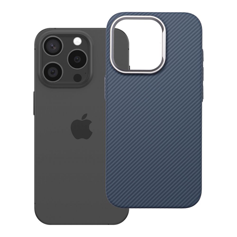 Ar MagSafe saderīgs K-Look maciņš iPhone 15 PRO, zils