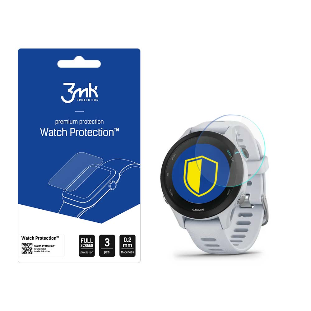 3mk Watch Protection™ v. FlexibleGlass Lite hibrīdais stikls uz Garmin Forerunner 255s Music
