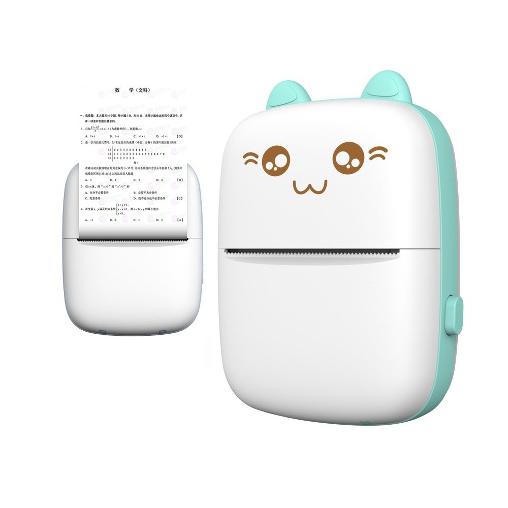 HURC9 Bluetooth Mini Kitty termoprinteris ar lietotni - zila
