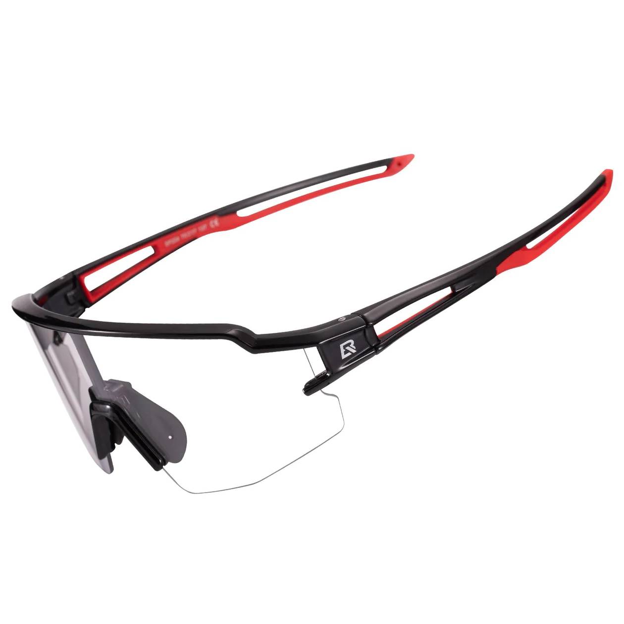 Rockbros 10173 fotohromās UV400 riteņbraukšanas brilles - melnas un sarkanas