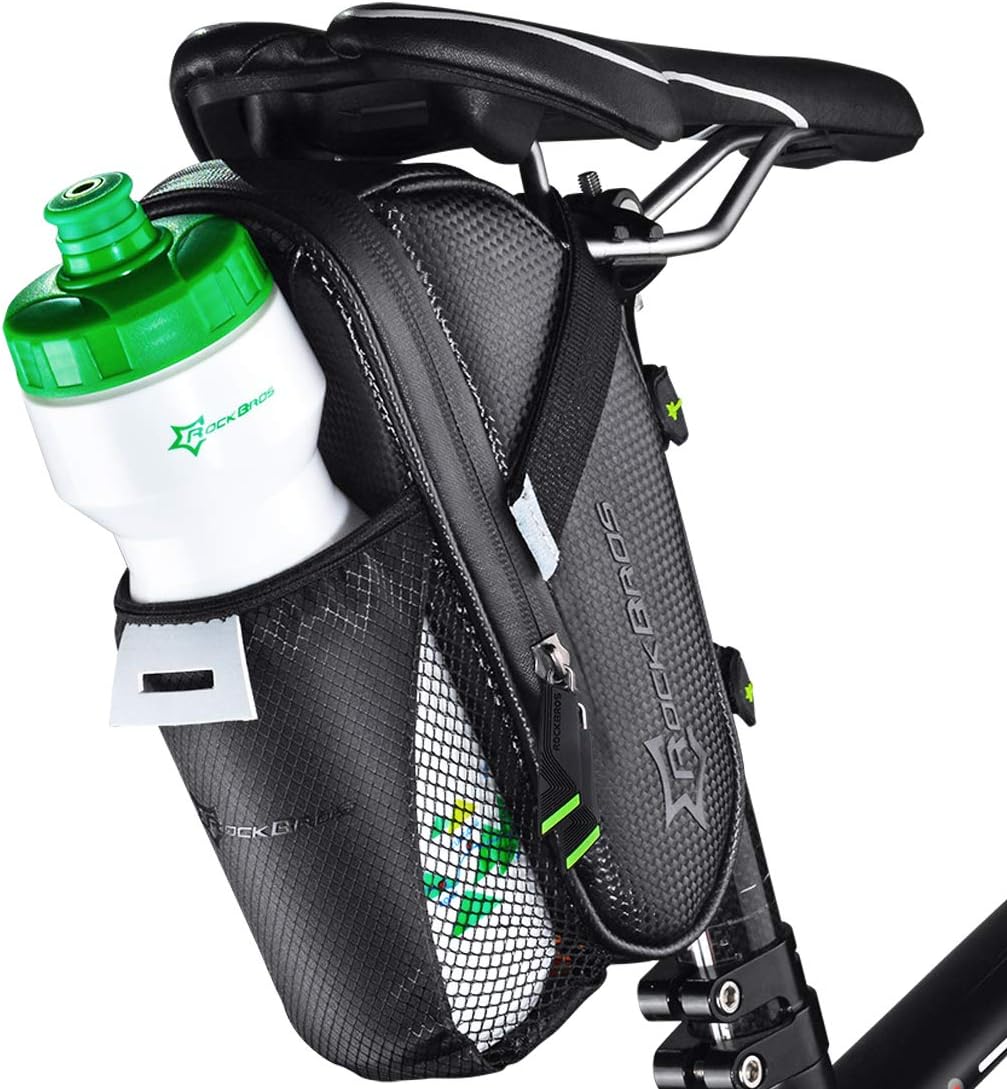Rockbros C7-1 ūdensnecaurlaidīga velosipēda soma ar stiprinājumu pie sēdekļa, 1.5l - melna
