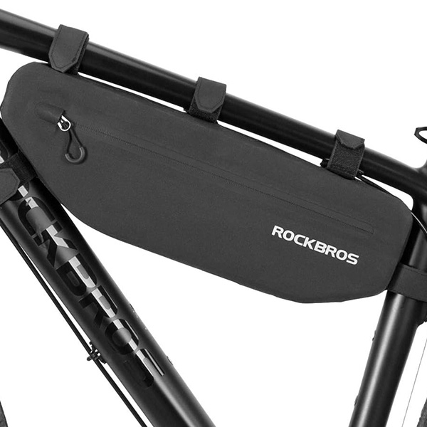 Rockbros AS-043 Velcro velosipēda soma, 3l - melna