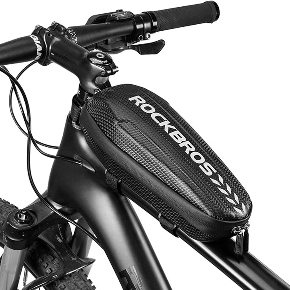 Rockbros B60 ūdensnecaurlaidīga velosipēda rāmja soma - melna