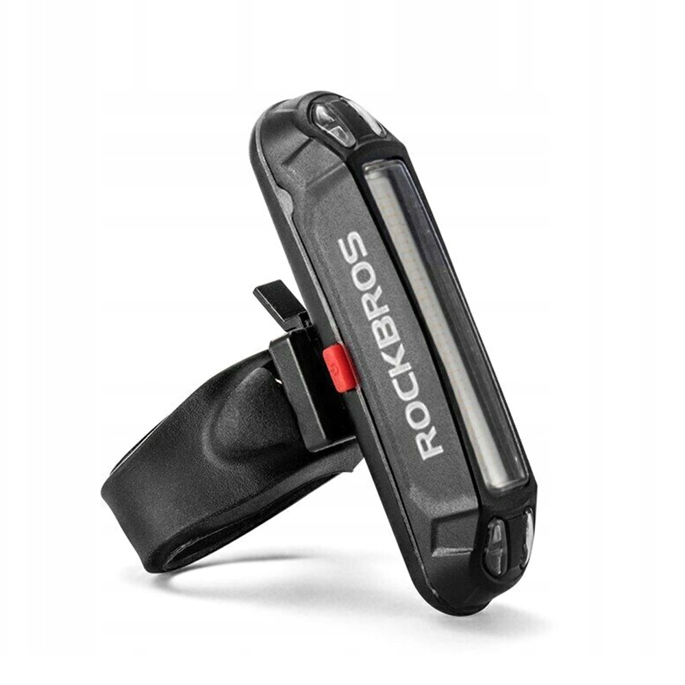 Rockbros A54BK aizmugurējais velosipēda lukturis + Micro USB - USB-A kabelis - melns