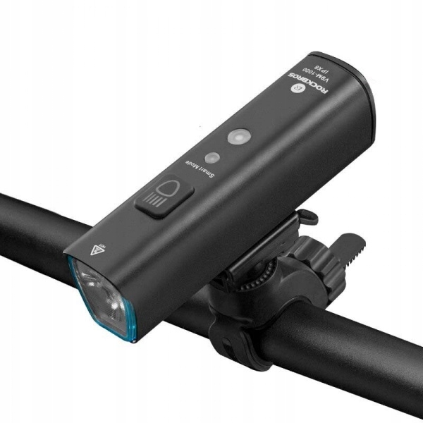 Rockbros V9M-1000 priekšējais velosipēda lukturis, 1000 lm – melns