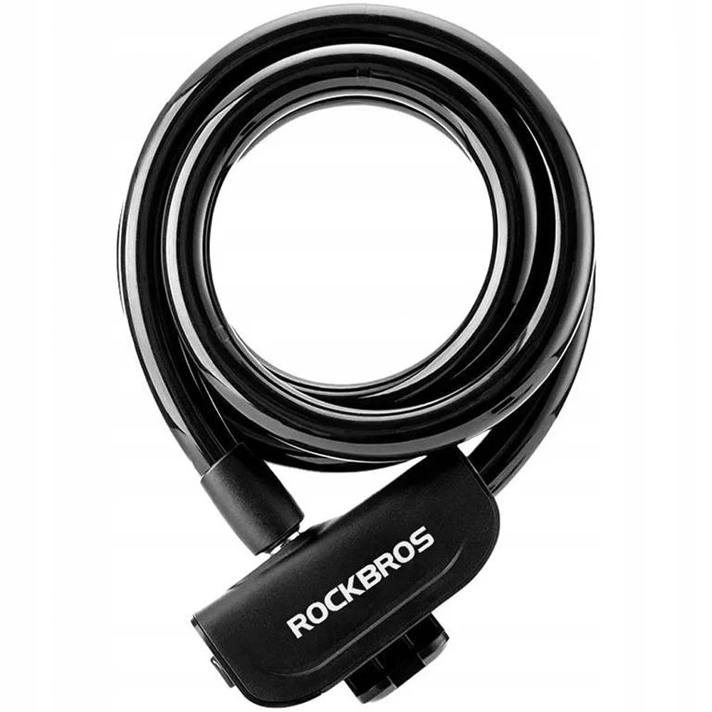 Rockbros RKS515-BK 1.1 m velosipēda slēdzene ar atslēgu - melna