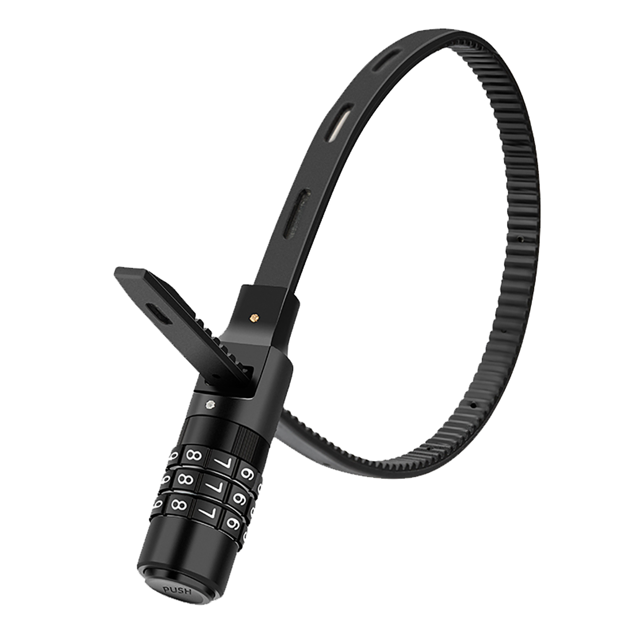 Rockbros 3240001001 0.5 m velosipēda slēdzene ar kodu - melna