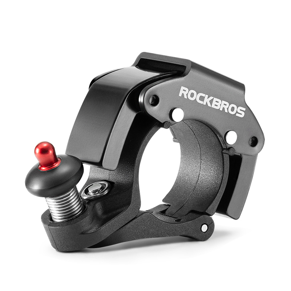 Rockbros 34210006001 C formas velosipēda zvaniņš – melns
