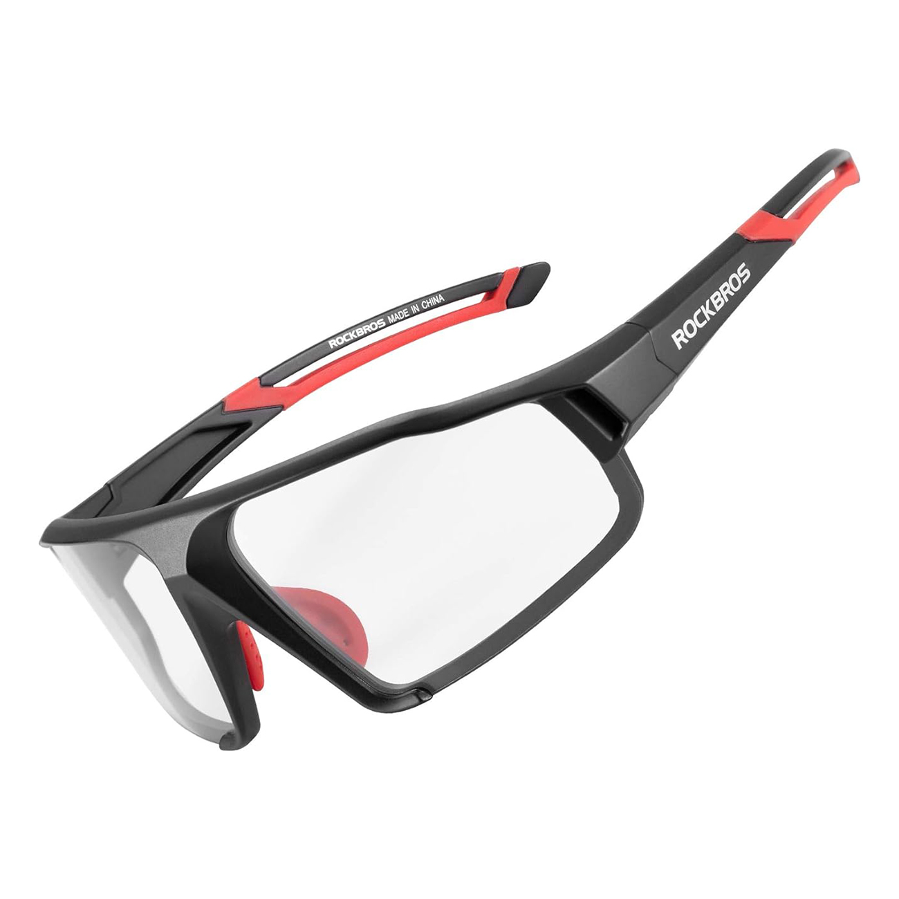 Rockbros SP216BK fotohromās UV400 riteņbraukšanas brilles - melnas un sarkanas