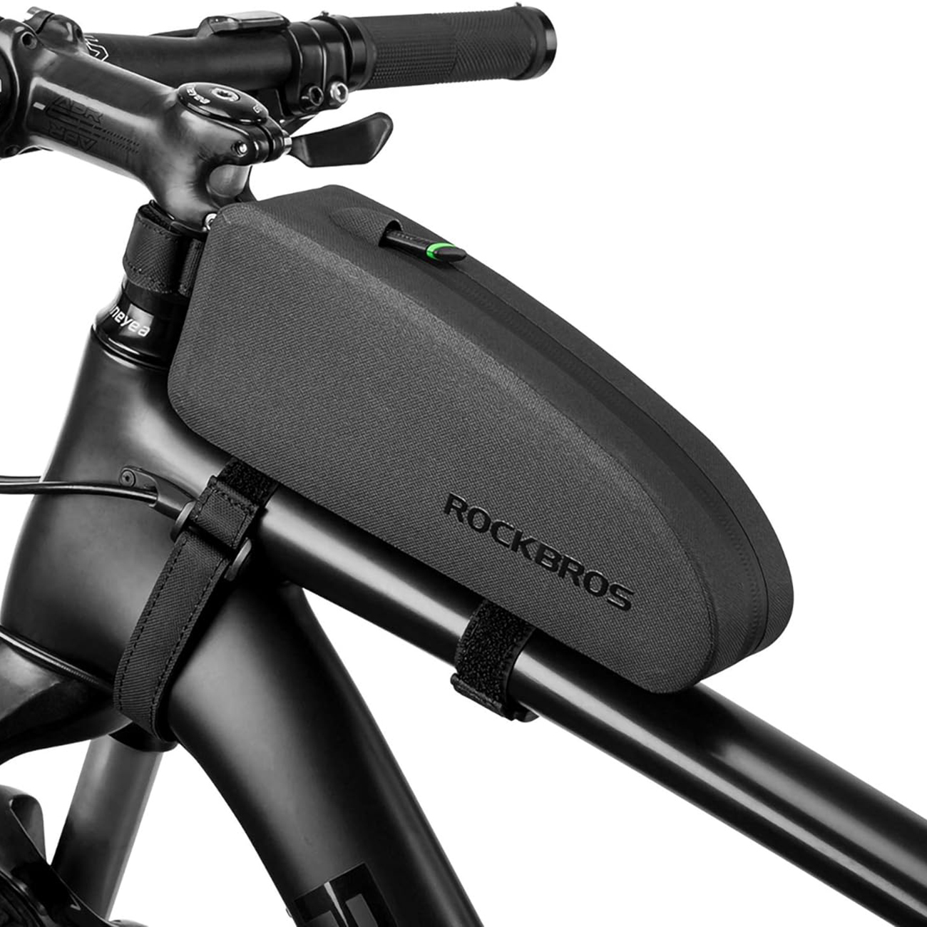 Rockbros AS-019 ūdensizturīga velosipēda rāmja soma 1.5 l - melna