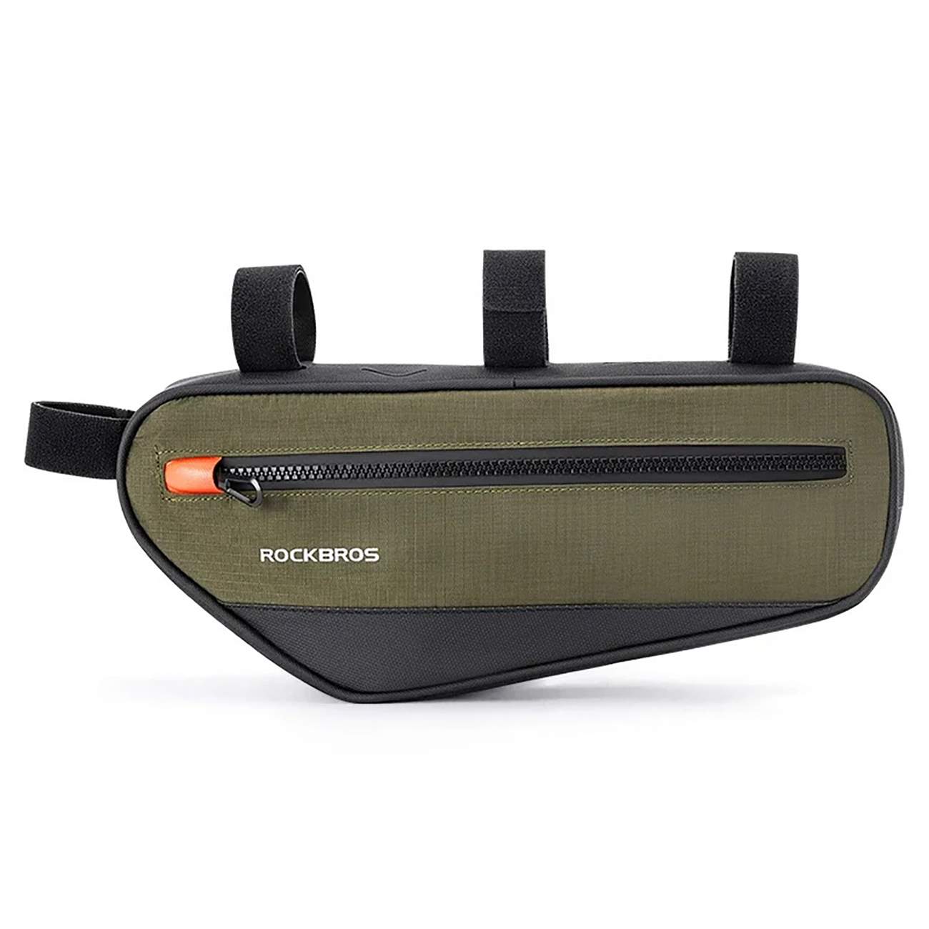 Rockbros 30120079001 velosipēda rāmja soma 1.7 l - zaļa un melna