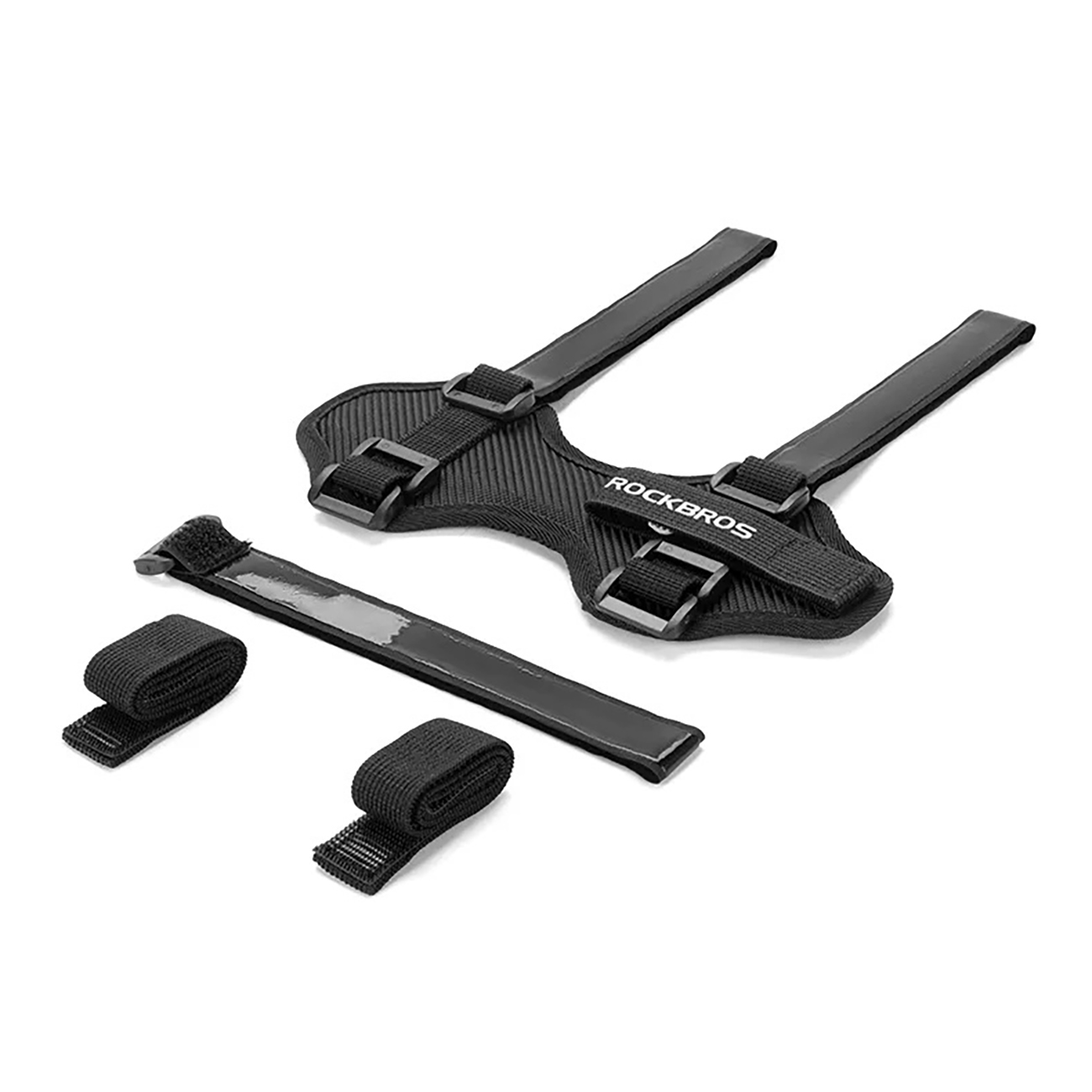 Rockbros 50210064001 Velcro velosipēda siksna Bluetooth skaļrunim vai ūdens pudelei - melna