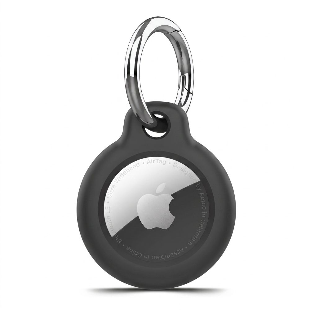 Tech-Protect Rough Case for Apple AirTag with Ring - Black