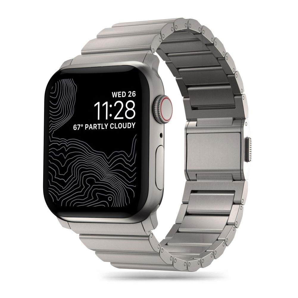 Tech-Protect SteelBand для Apple Watch 4 / 5 / 6 / 7 / 8 / 9 / SE / Ultra 1 / 2 (42/44/45/49 mm) - титановый