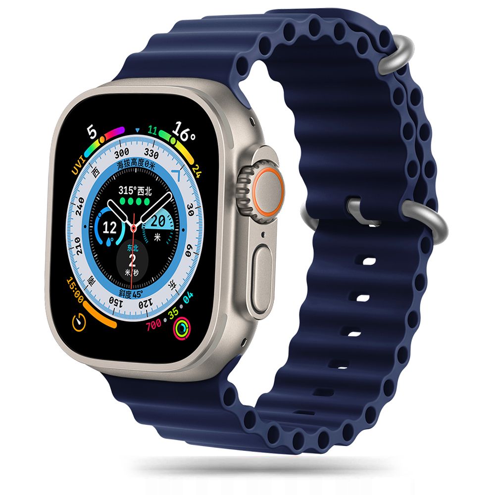 Ремешок Tech-Protect IconBand Pro для Apple Watch 4 / 5 / 6 / 7 / 8 / 9 / SE / Ultra 1 / 2 (42/44/45/49 mm) — темно-синий