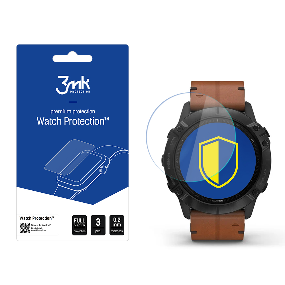3mk pulksteņa aizsardzība™ v. FlexibleGlass hibrīdstikls Garmin Fenix ​​6X