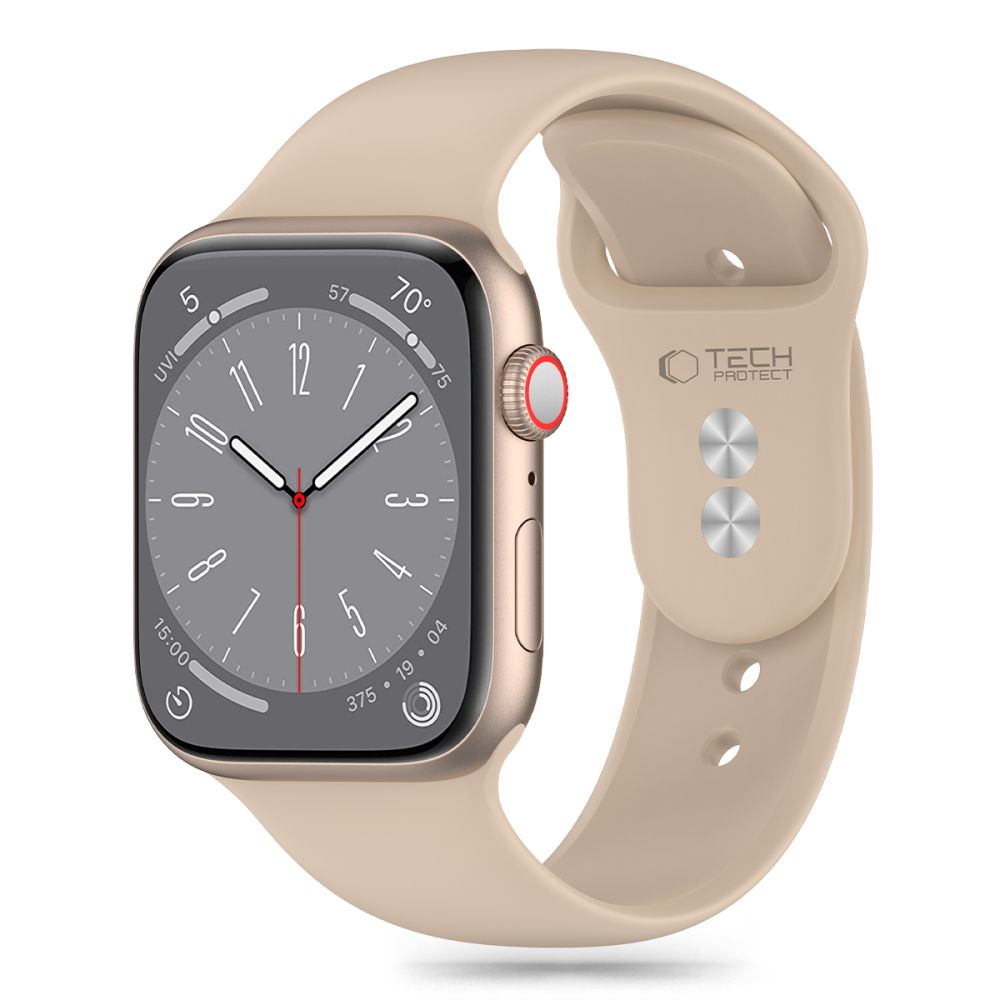 Tech-Protect силиконовый ремешок для Apple Watch 4 / 5 / 6 / 7 / 8 / 9 / SE (38 / 40 / 41 mm) - коричневый