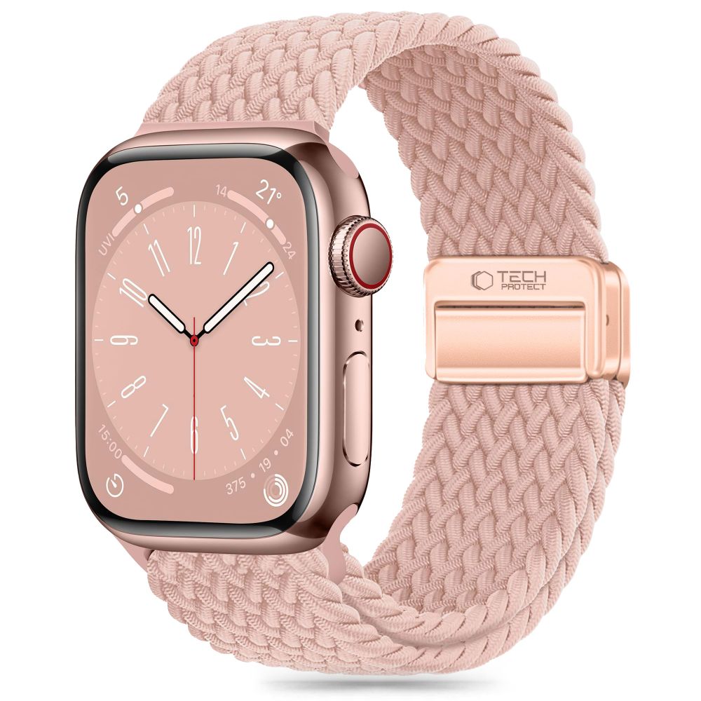 Tech-Protect Nylonmag ремешок для Apple Watch 4 / 5 / 6 / 7 / 8 / 9 / SE / Ultra 1 / 2 (42 / 44 / 45 / 49 mm) - розовый