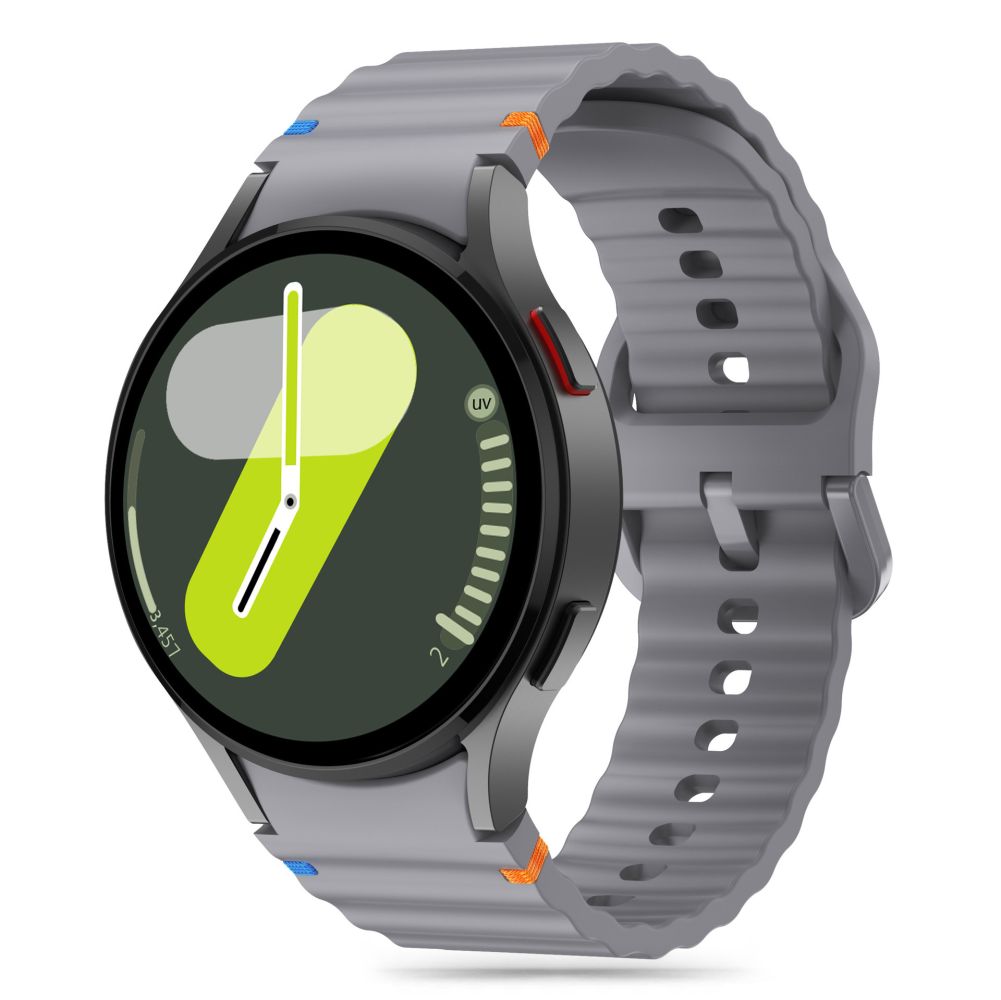Tech-Protect силиконовый спортивный ремешок для Samsung Galaxy Watch 4 / 5 / 5 Pro / 6 / 7 / FE - серый