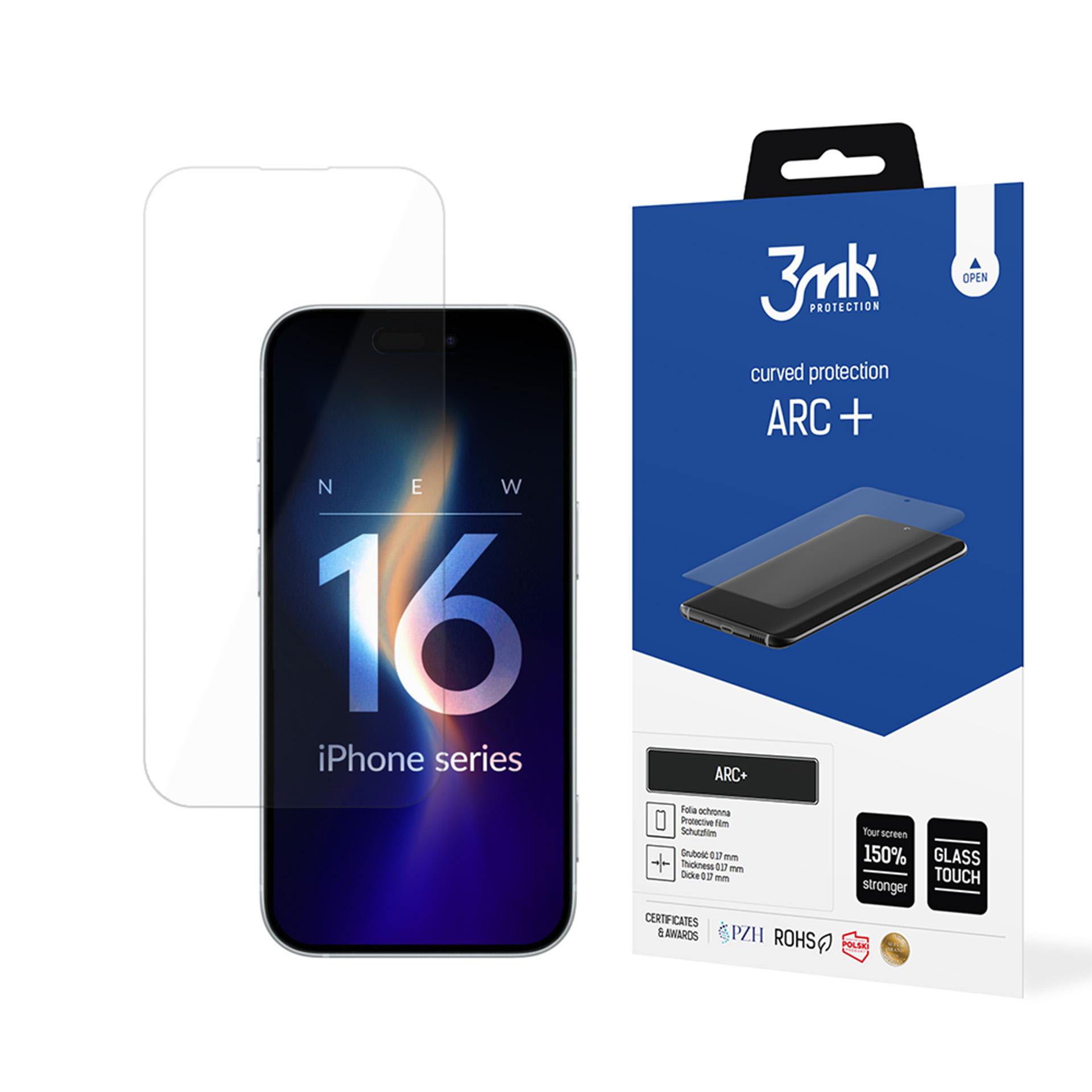 3mk ARC+ ekrāna aizsargplēve iPhone 16 Pro Max