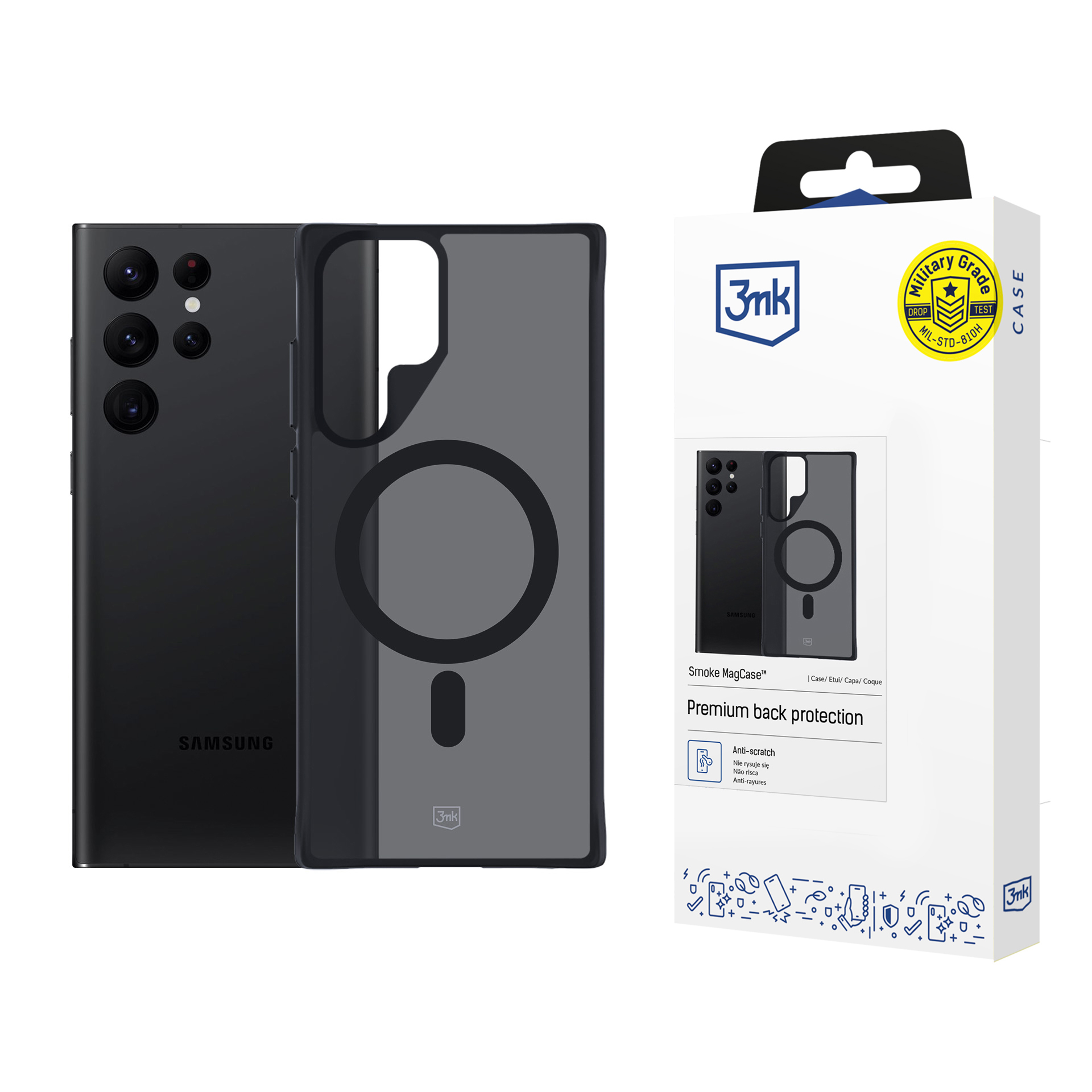 3mk Dūmu MagCase apvalks Samsung Galaxy S22 Ultra 5G