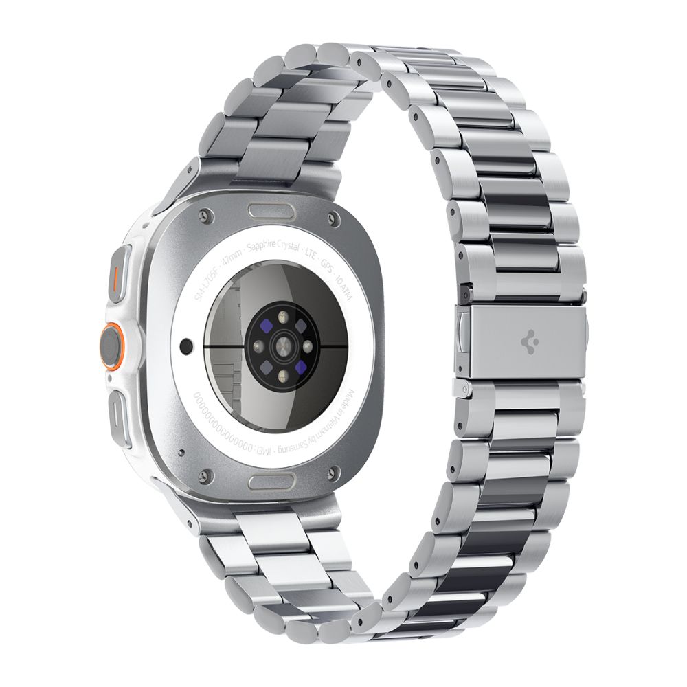 Spigen Modern Fit Band metāla siksniņa Samsung Galaxy Watch Ultra 47 mm, sudraba krāsā