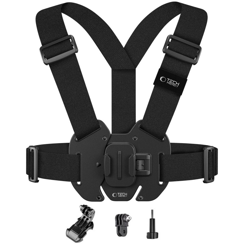 Tech-Protect GA100 Chest Mount for GoPro / DJI - Black