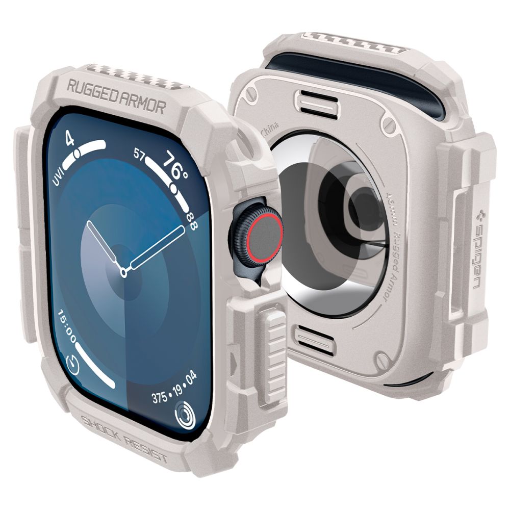 Maciņš SPIGEN RUGGED ARMOR APPLE WATCH 10 (46 MM) bēšs