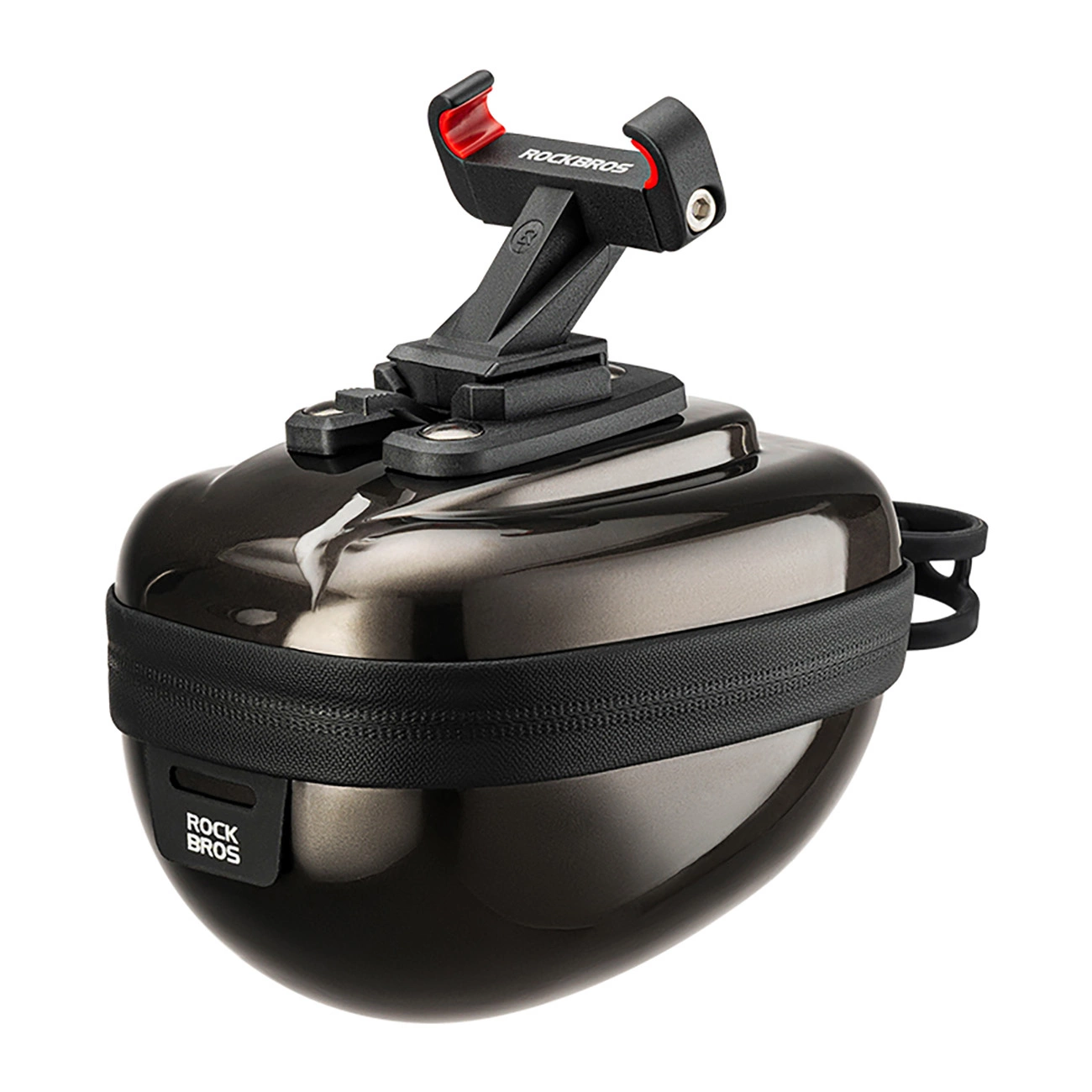 Rockbros kompakta cietā velosipēda sēdekļa soma 0.4 l - violeta