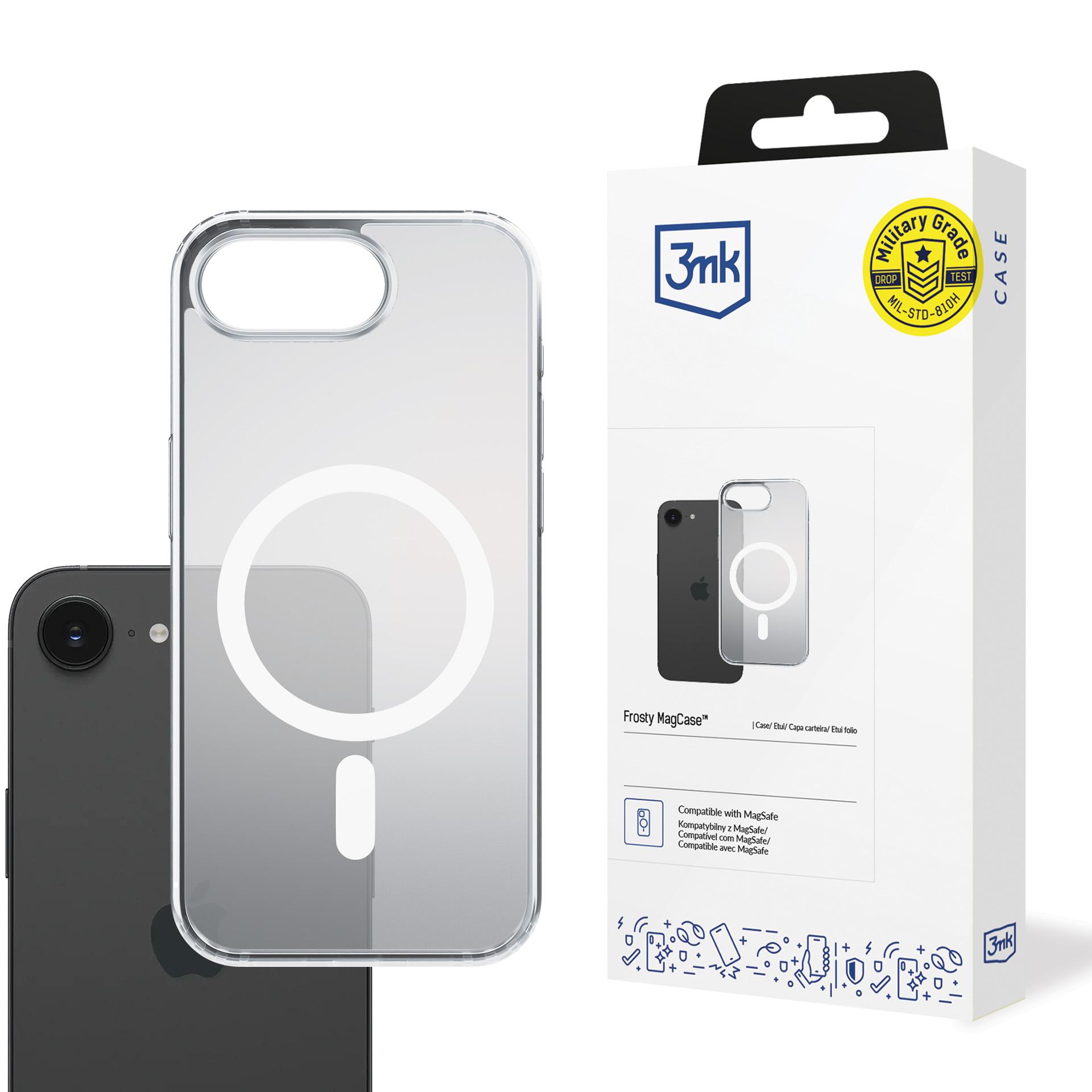 3mk Frosty Magnētiskais viedtālruņa apvalks Apple iPhone 16E - balts