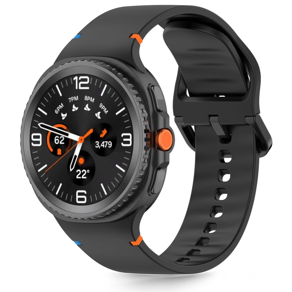 Tech-Protect силиконовый ремешок для Samsung Galaxy Watch 40/44/46 mm — черный