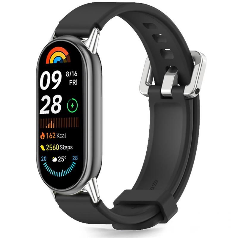 Tech-Protect IconBand Classic ремешок для Xiaomi Smart Band 8 / 9 / 10 / NFC — черный