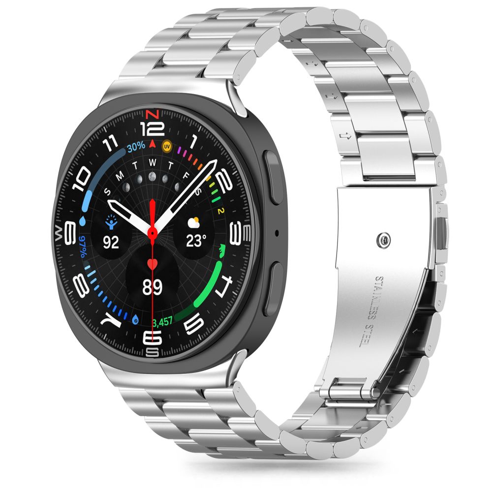 Tech-Protect ремешок из нержавеющей стали для Samsung Galaxy Watch 40/44/46 mm - серебряный