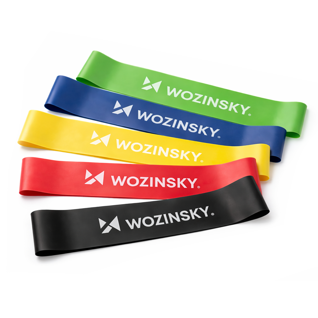 Wozinsky WGO-5 mini aktivizācijas pretestības lentes no lateksa - 5 gab.