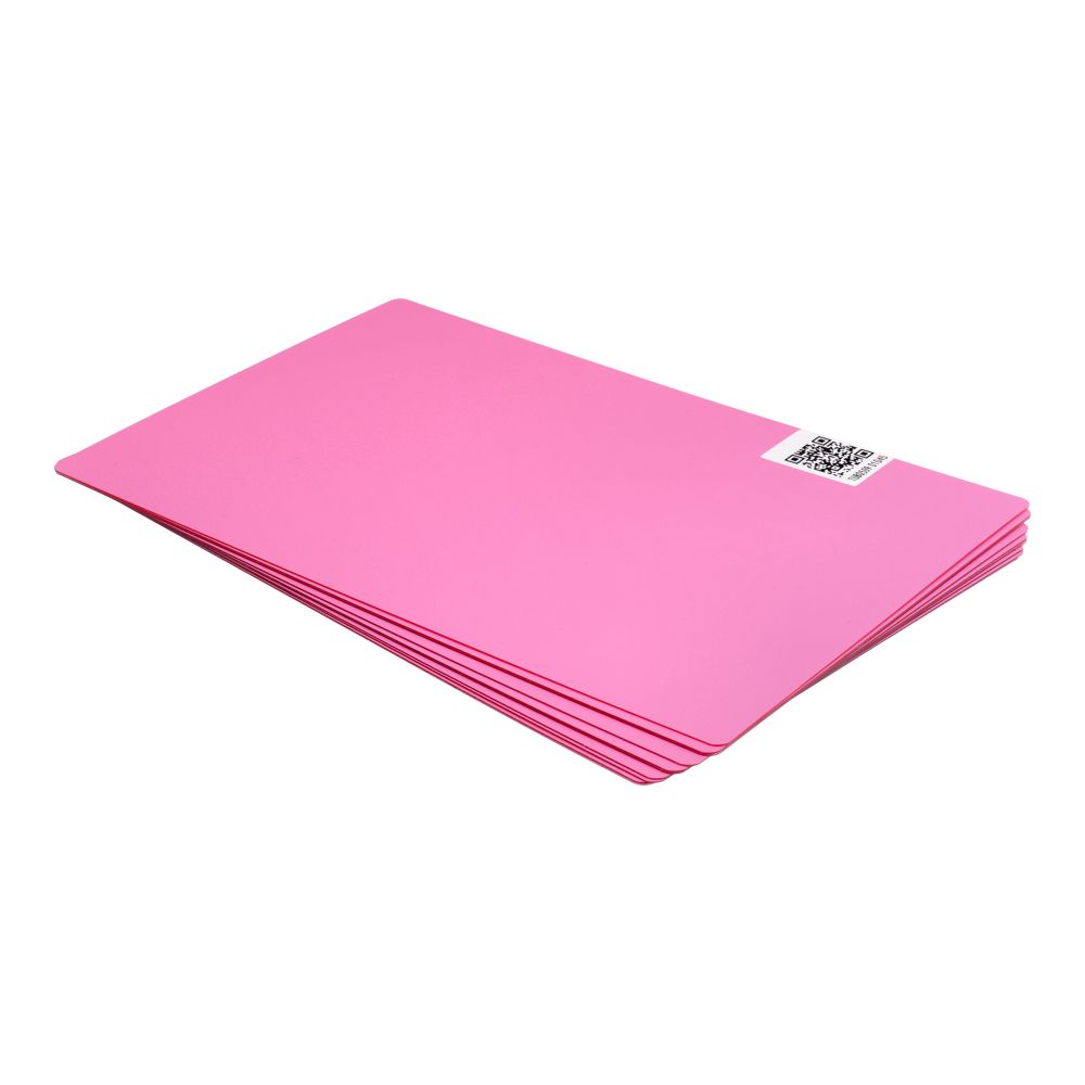 Plēve aizmugurējam vākam 180 x 120 mm 10 gab. - rozā ar brokātu