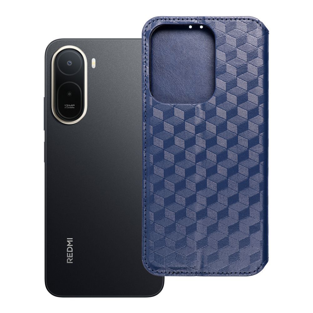 Atlokāmais maciņš Xiaomi Redmi A7 PRO Cubic Book, zils