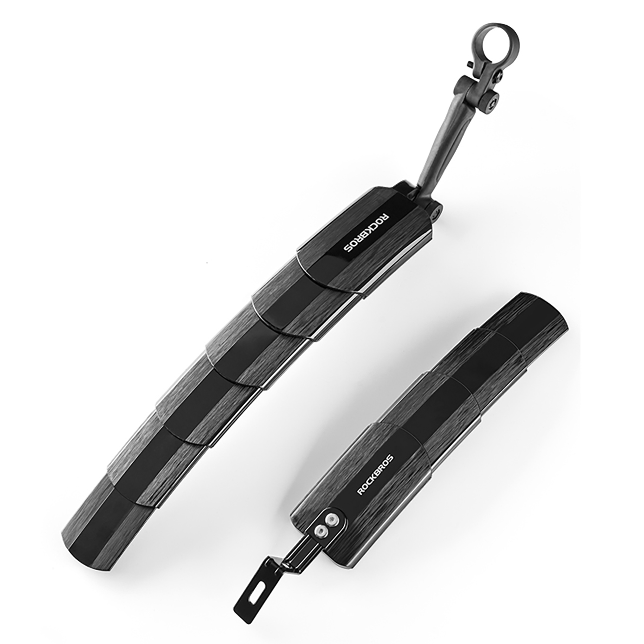 Rockbros FK-810 saliekamu teleskopisku velosipēda dubļusargu komplekts – melns