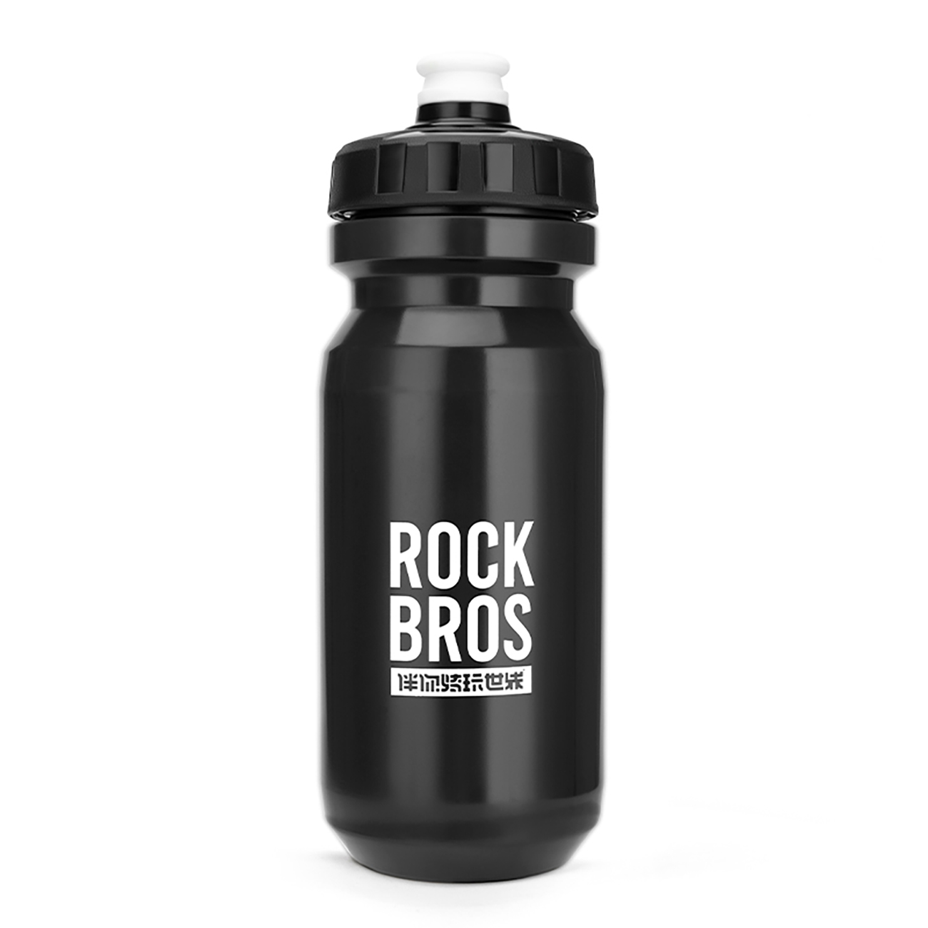 Rockbros 600 ml velosipēda pudele – melna