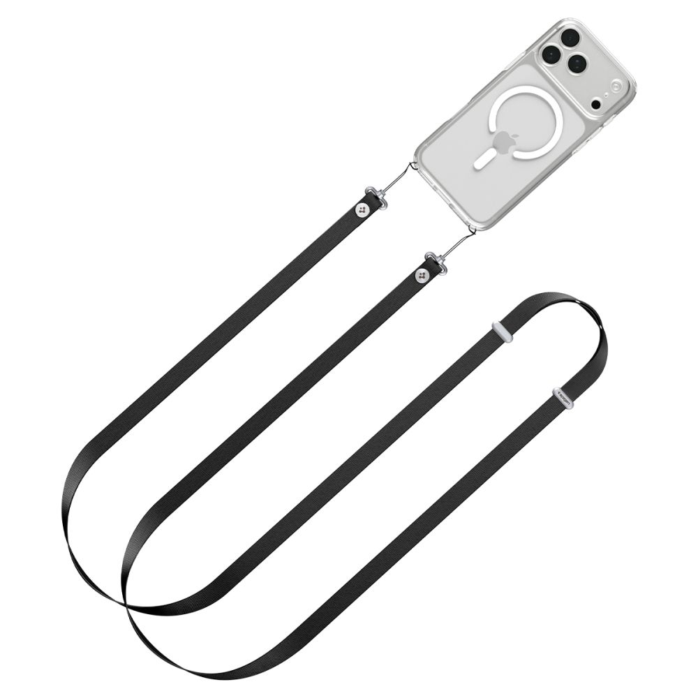 SPIGEN DA30L LANYARD STRAP CROSSBODY melns
