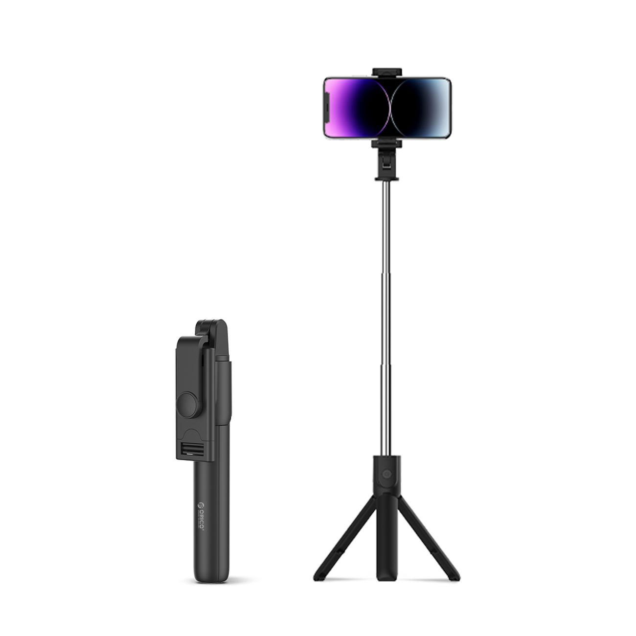 Selfiju nūja Orico SPV100 mini statīvs Bluetooth 360 grādu rotācija - melna