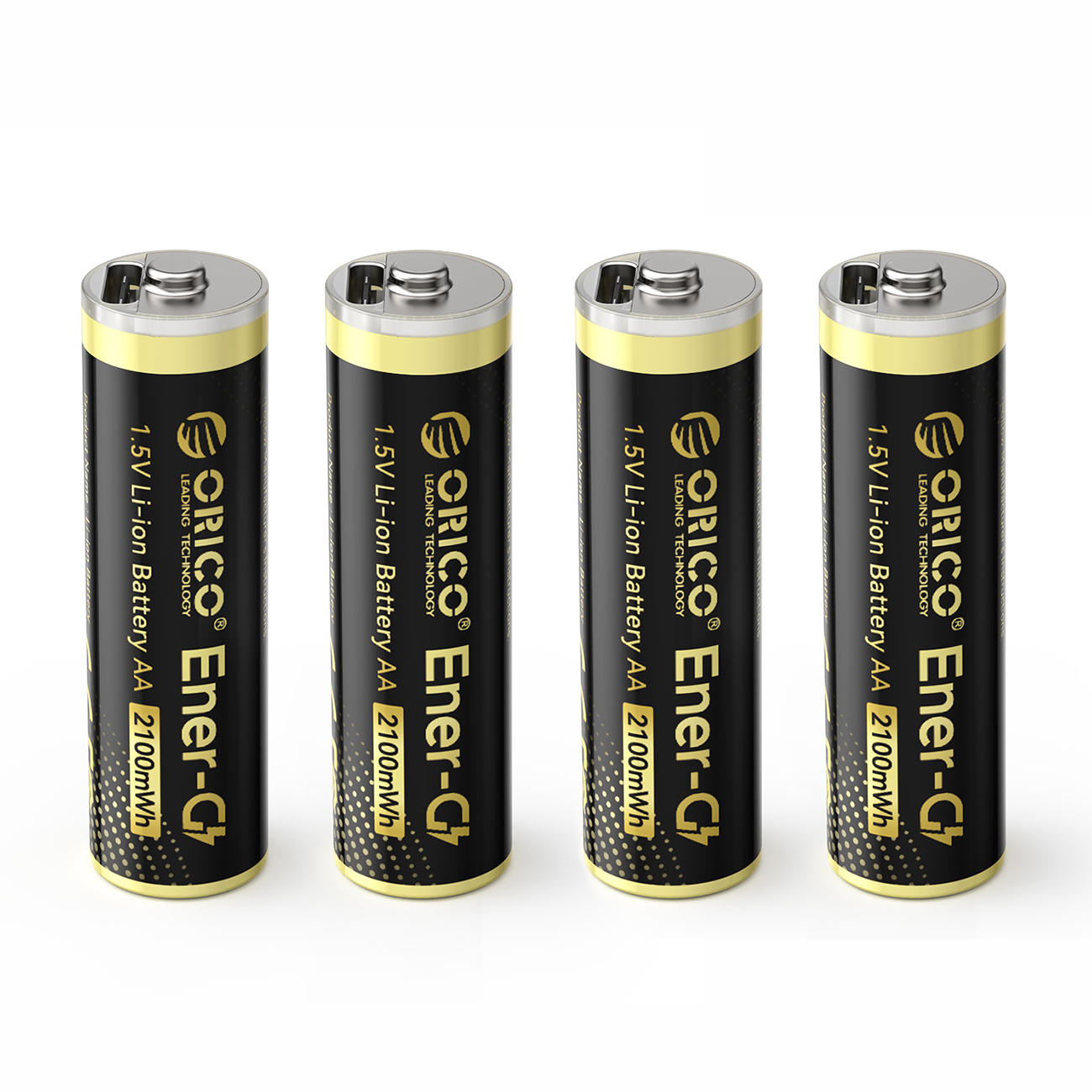 Orico Ener-G EG5C Lithium Battery 1.5V 2100mWh AA USB-C Rechargeable Battery with Charging Cable 4 pcs.