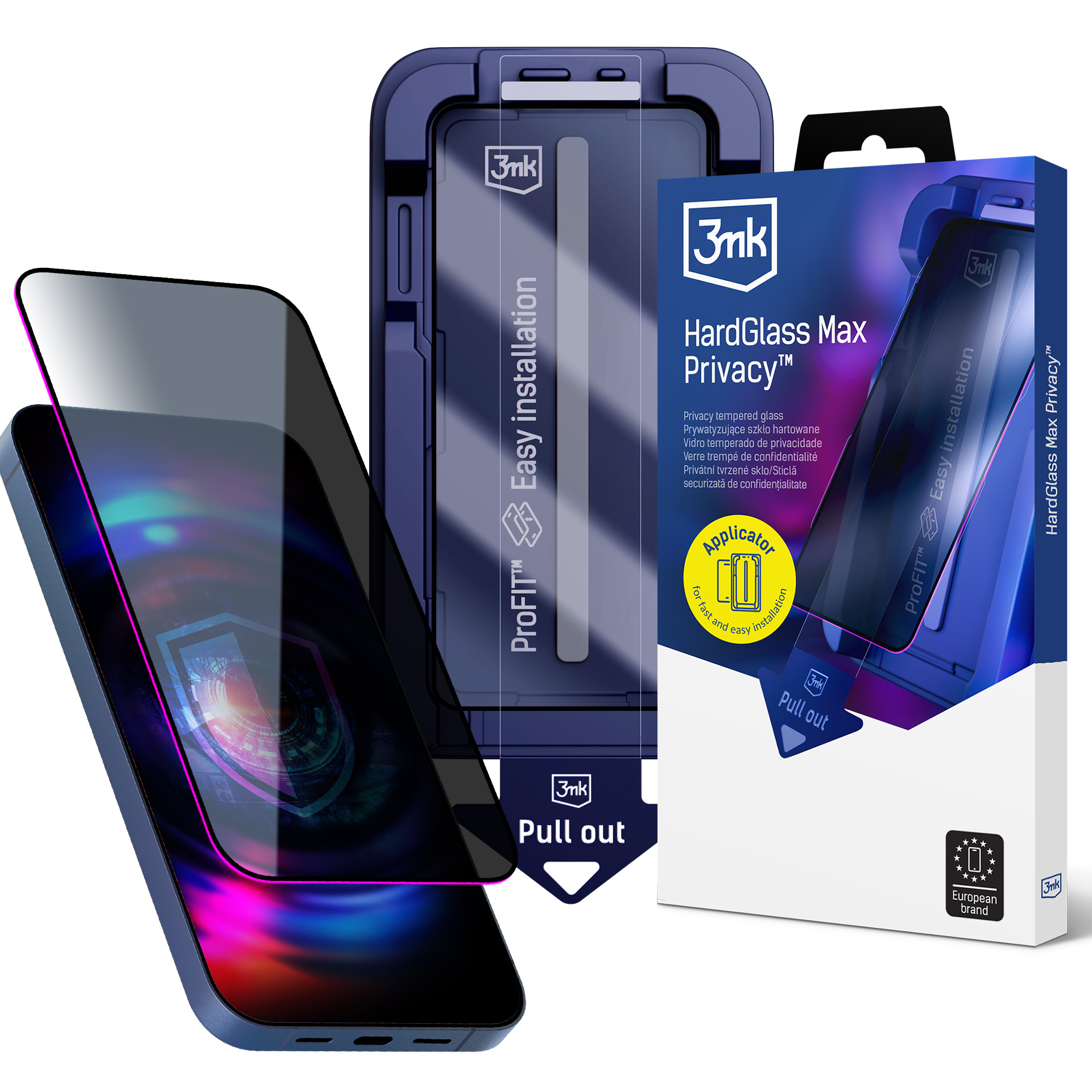 3mk HardGlass Max Privacy 9H rūdīts stikls ar privātuma filtru iPhone 15 Pro