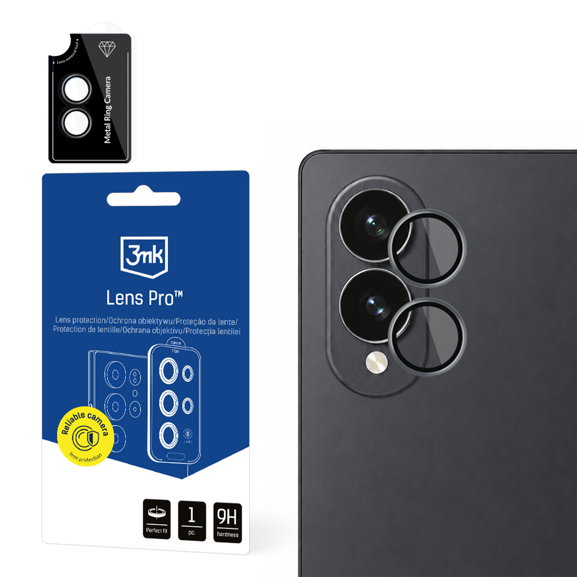 Lens Protection Pro™ kameras objektīva aizsargs Samsung Galaxy Z Fold 8 Wide - melns