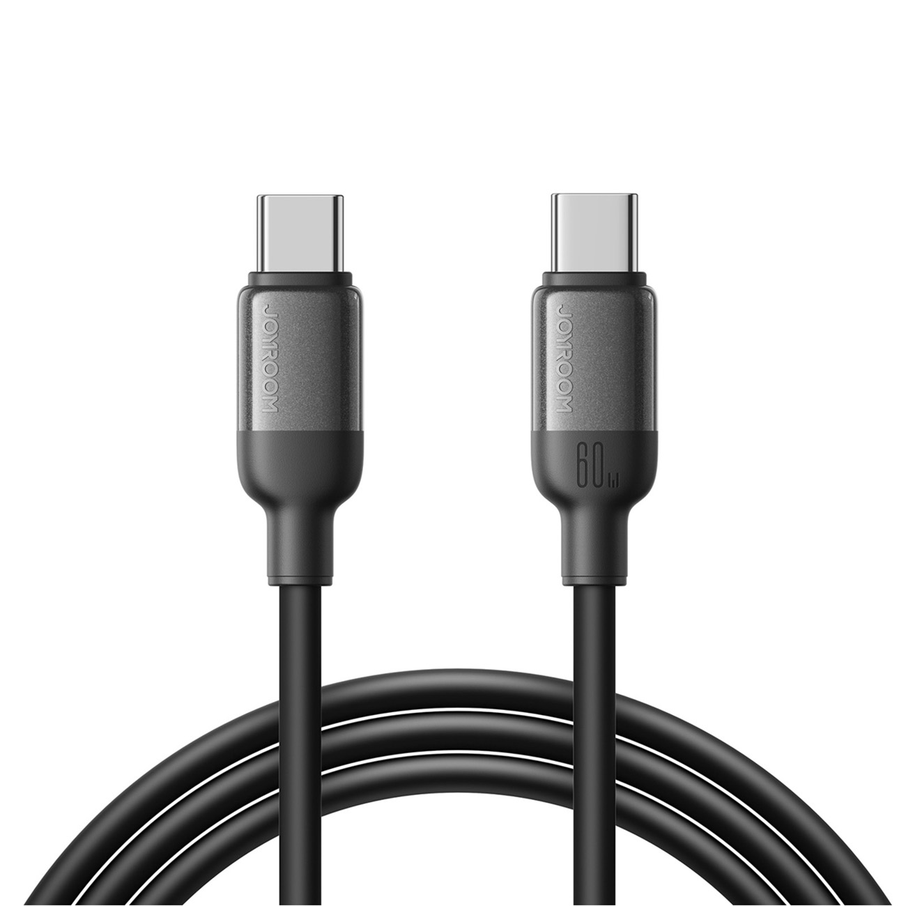 Joyroom S-A62 Lively Series 60W USB-C - USB-C kabelis 1.2 m - melns