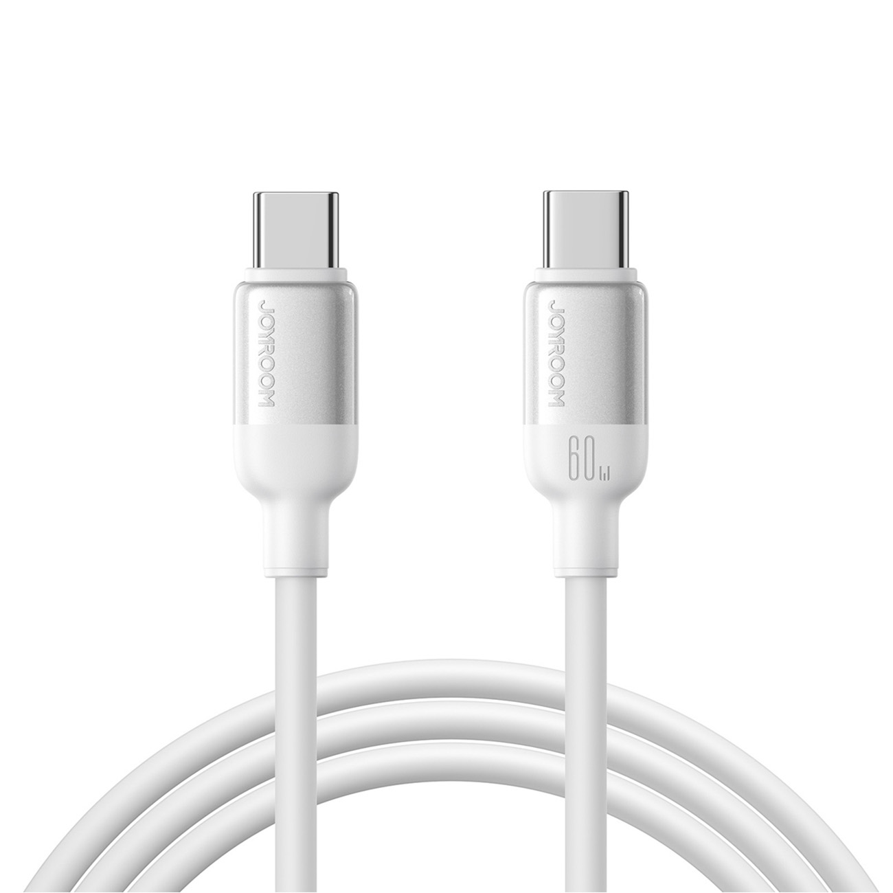 Joyroom S-A62 Lively Series 60W USB-C - USB-C kabelis 1.2m - balts